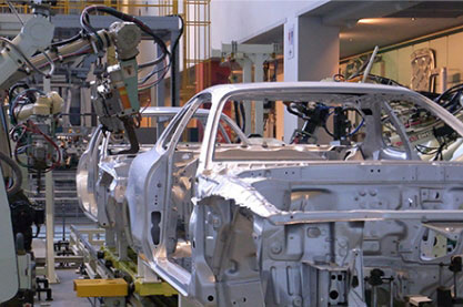 自動車の生産設備の設計を開始